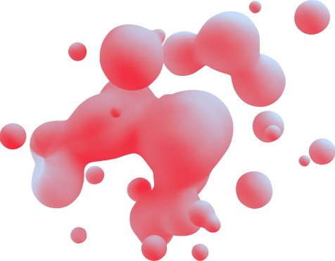 Pink 3D blobs