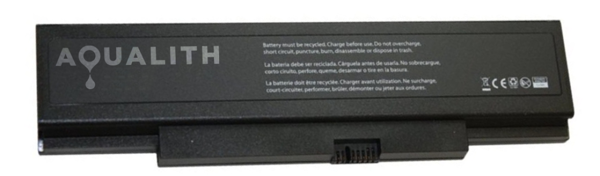 Battery with AquaLith logo across the back