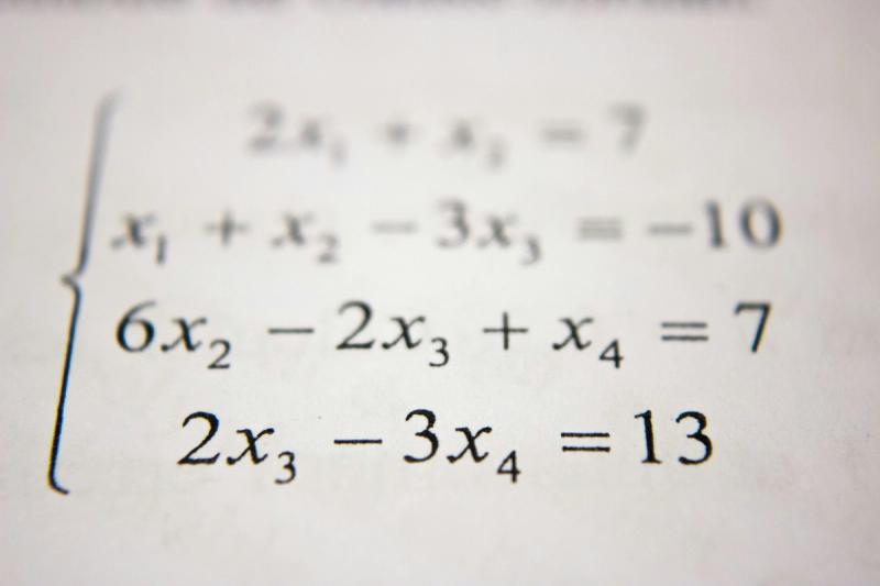 a series of simultaneous equations