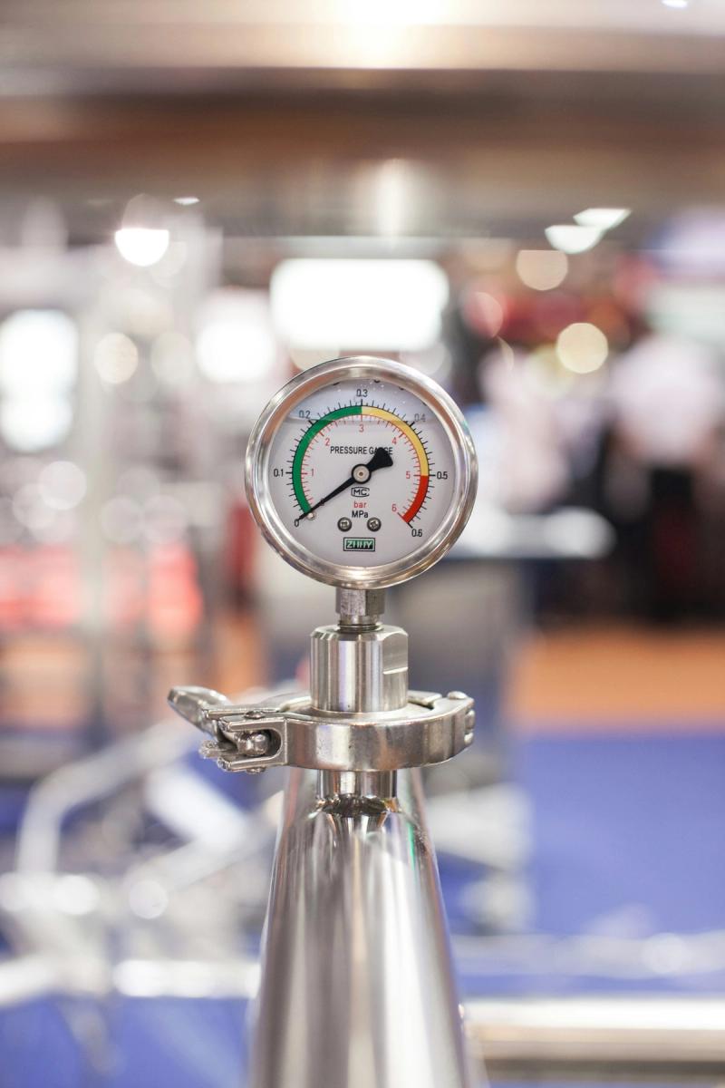 a pressure gauge