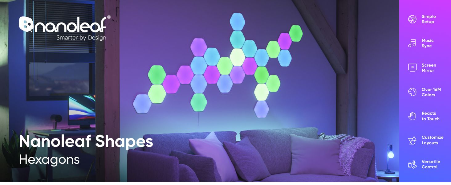 Nanoleaf Color Changing Panels Are Perfect For a Gaming Room - 5