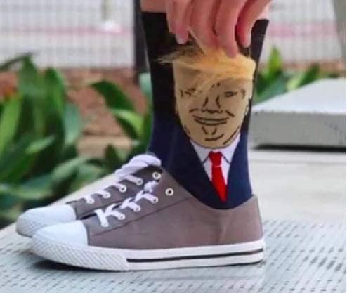 T Legend Funny Socks For Supporters of Donald President, Novelty Gag Gifts For Father's Day and 4th of july, Onesize  - 2