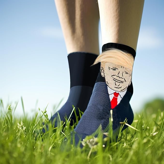 T Legend Funny Socks For Supporters of Donald President, Novelty Gag Gifts For Father's Day and 4th of july, Onesize  - 5