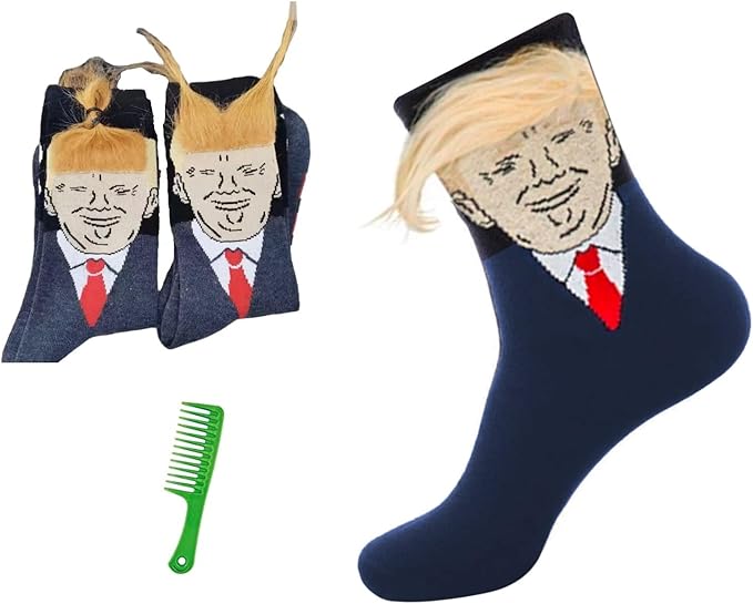 T Legend Funny Socks For Supporters of Donald President, Novelty Gag Gifts For Father's Day and 4th of july, Onesize  - 4