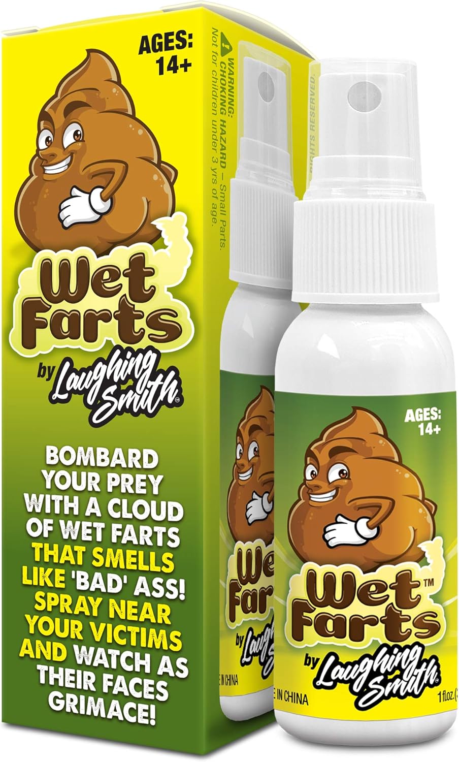 Laughing Smith - Wet Farts - Potent Stink Spray - Extra Strong Stink - Hilarious Gag Gifts & Pranks for Adults or Kids - Prank Stink Stuff - Non Toxic - Smells Like Really 'Bad' Gas  - 3