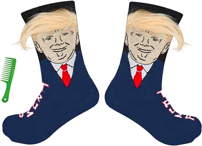 T Legend Funny Socks For Supporters of Donald President, Novelty Gag Gifts For Father's Day and 4th of july, Onesize