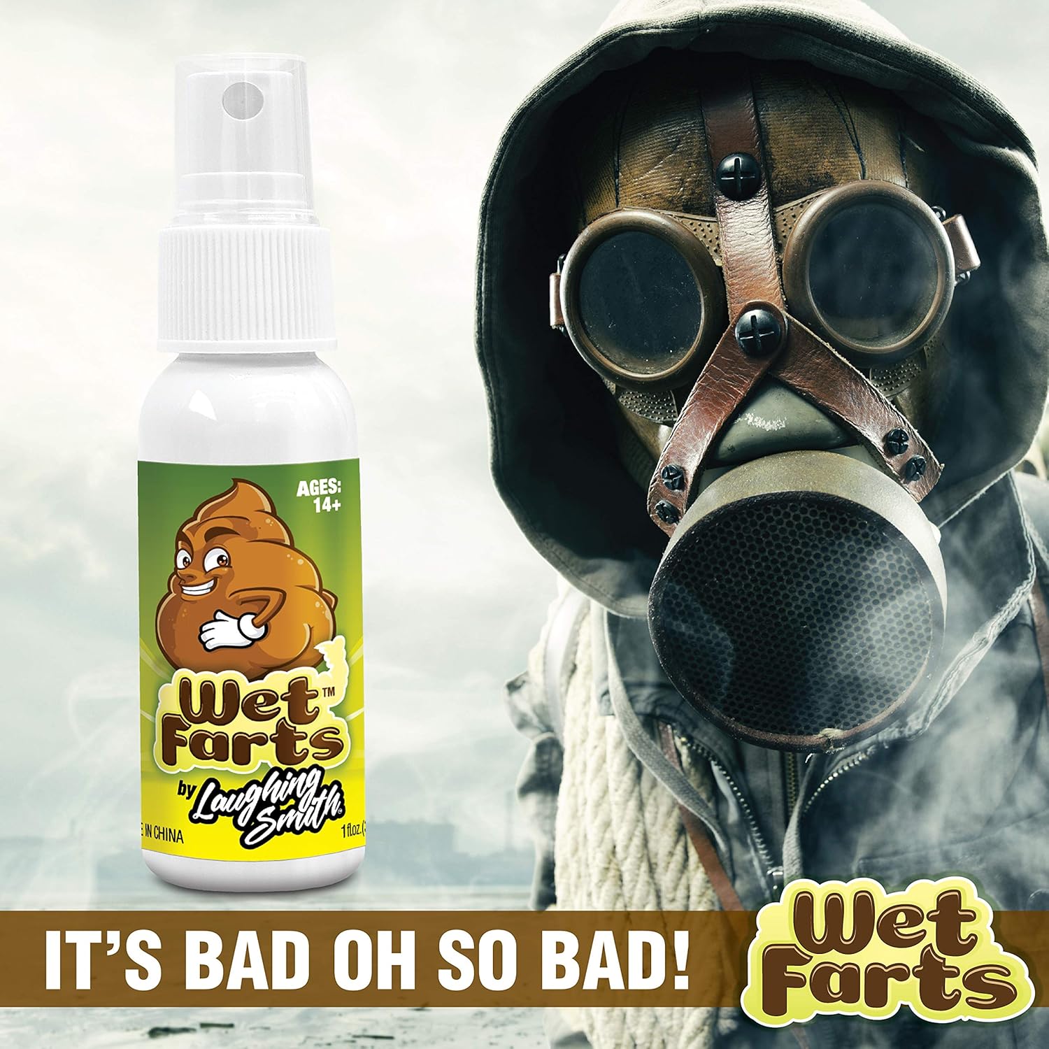 Laughing Smith - Wet Farts - Potent Stink Spray - Extra Strong Stink - Hilarious Gag Gifts & Pranks for Adults or Kids - Prank Stink Stuff - Non Toxic - Smells Like Really 'Bad' Gas  - 5