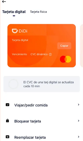 la app de DiDi