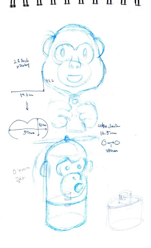 Form studies — head, sensors & tank