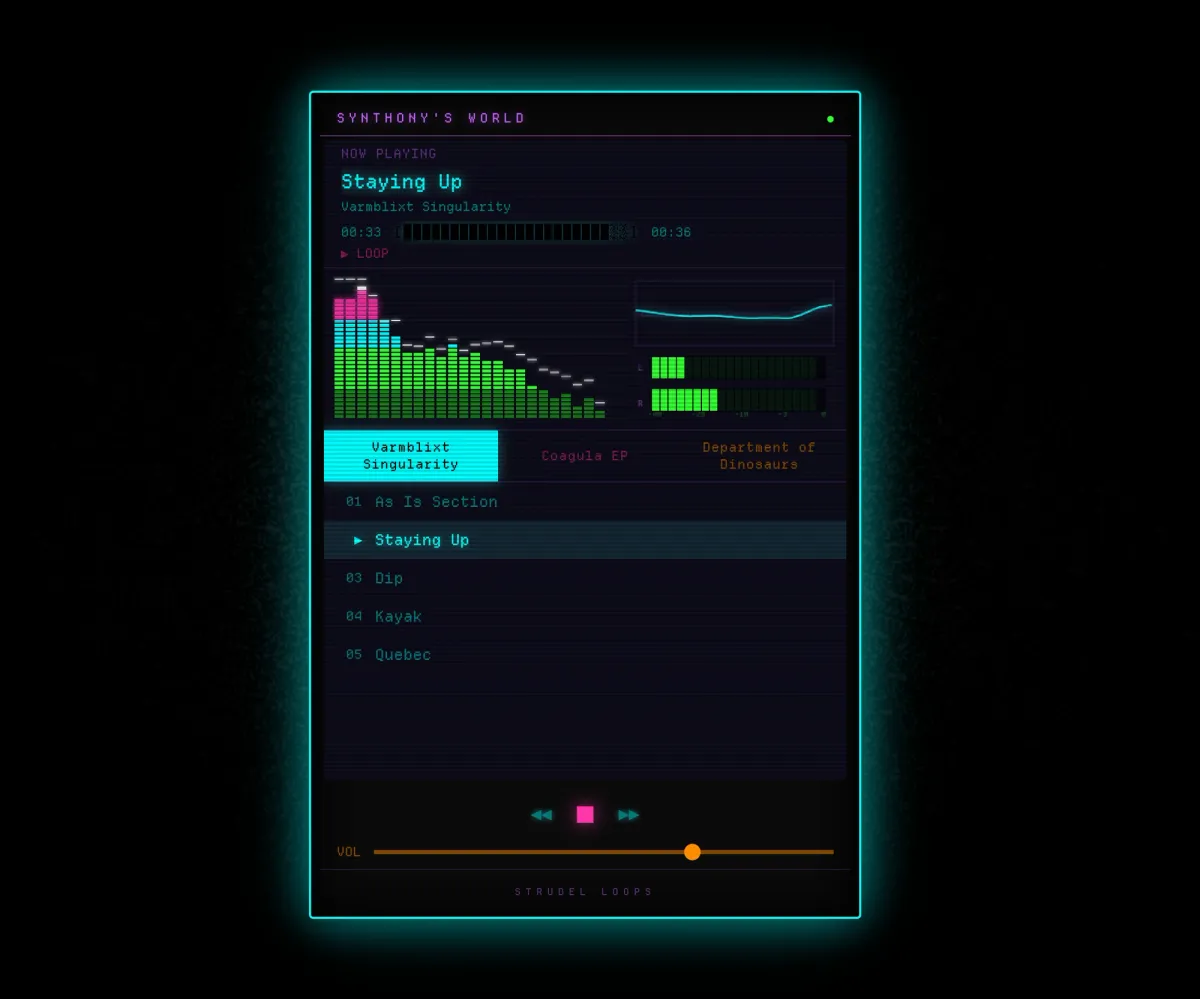 Synthony's World JS Music Player