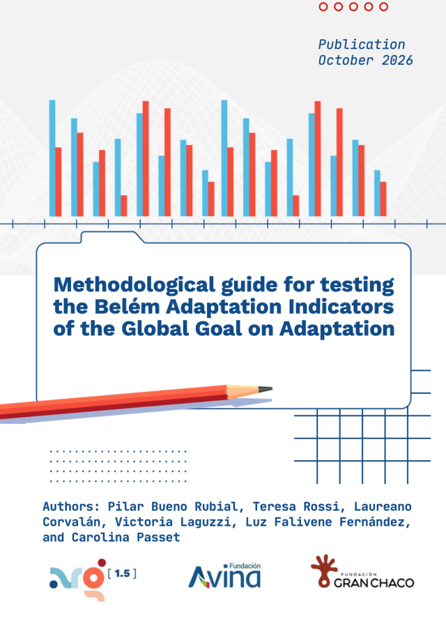 Cover of Methodological guide for testing the Belém Adaptation Indicators of the Global Goal on Adaptation 