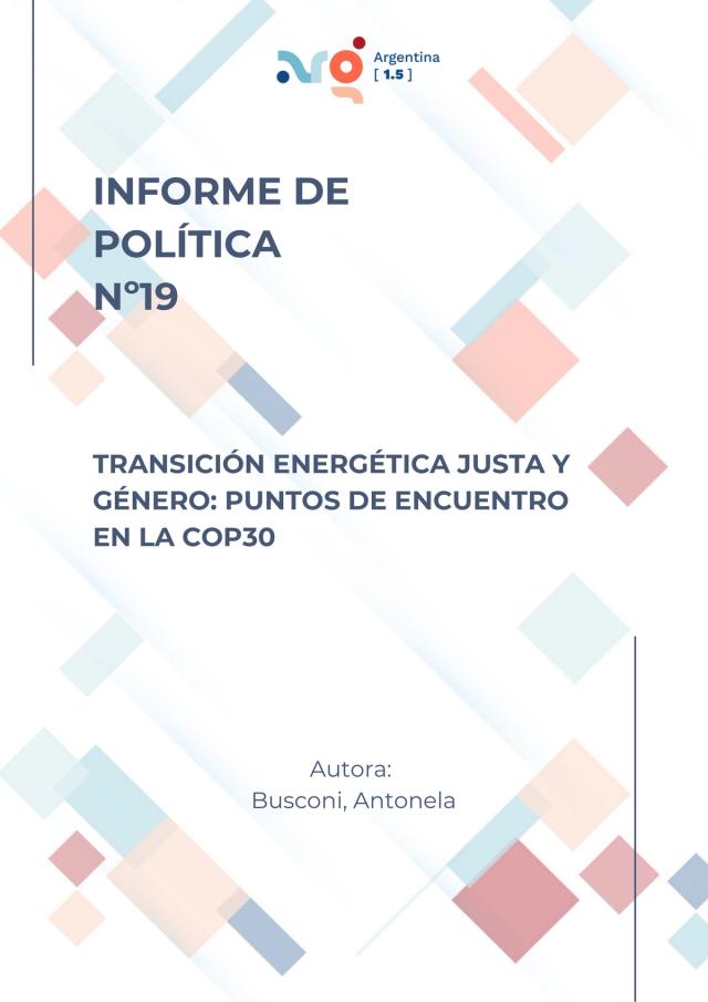Transición Energética Justa y Género: Puntos de Encuentro en la COP30