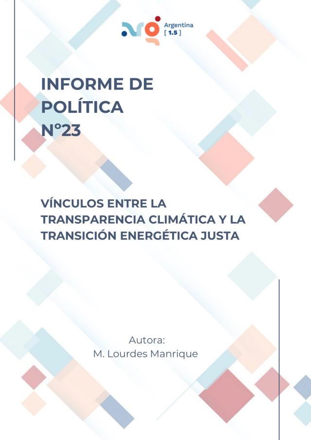 Vínculos entre transparencia climática y transición energética justa