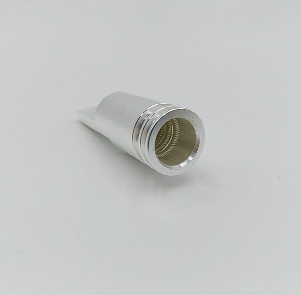 Silver-plated female connector socket terminal with internal canted coil spring contacts