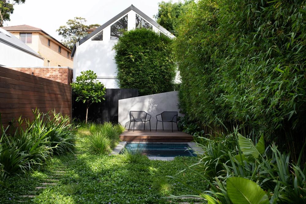garden + pool