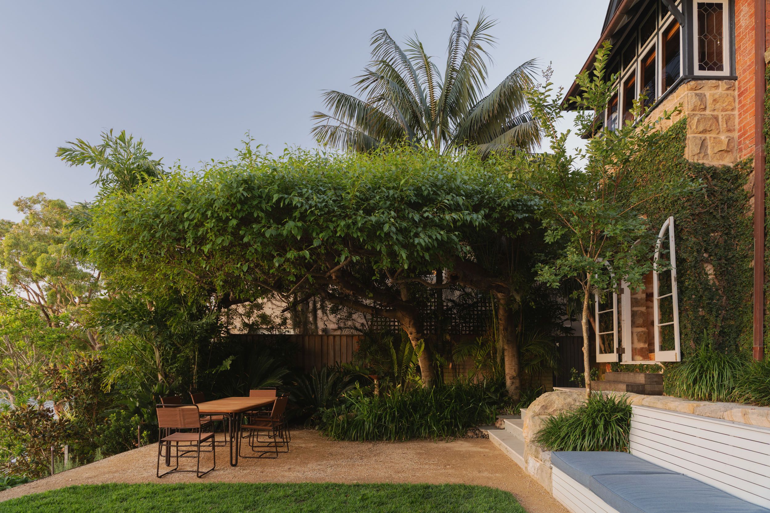 entertaining courtyard