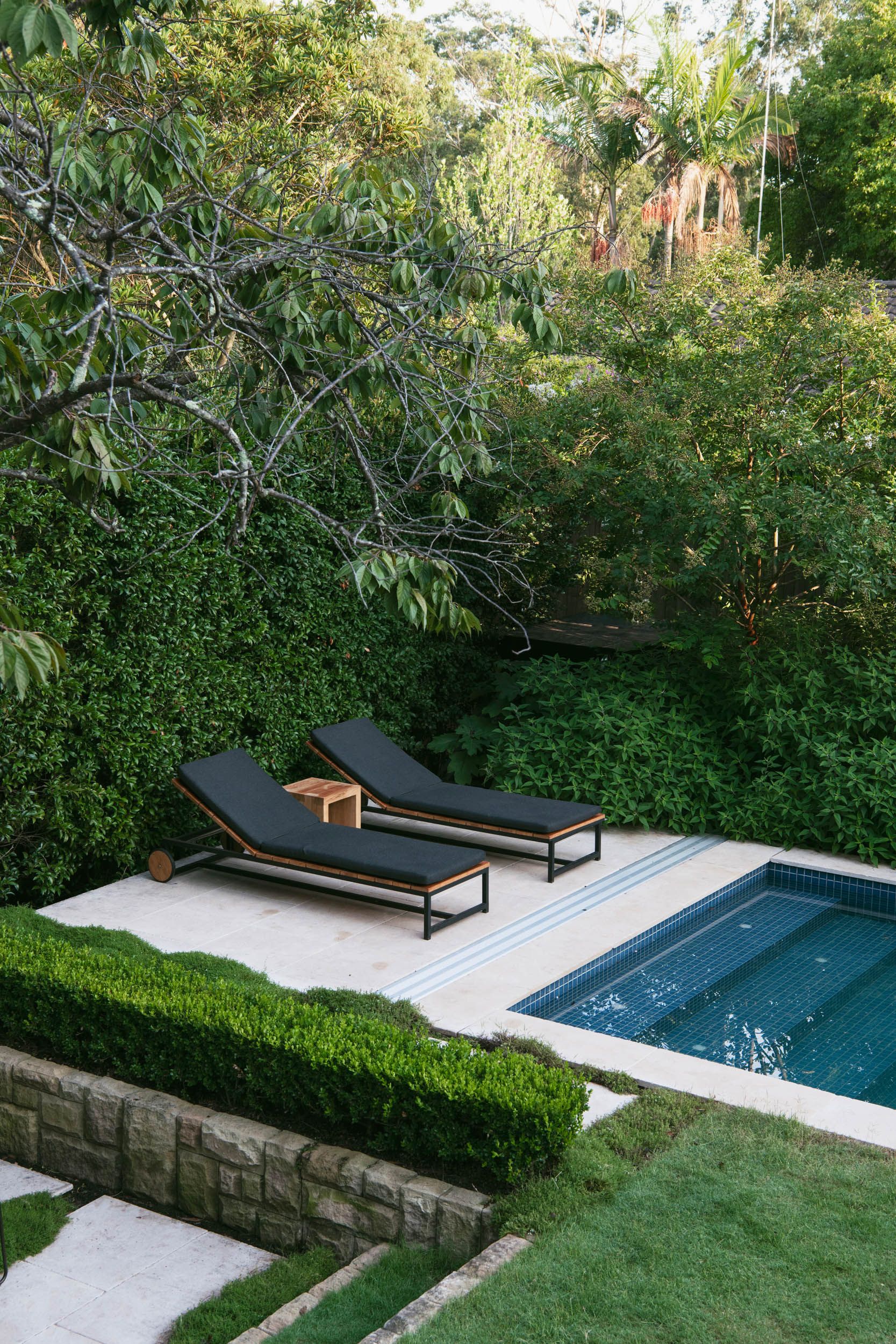 pool and deck chairs