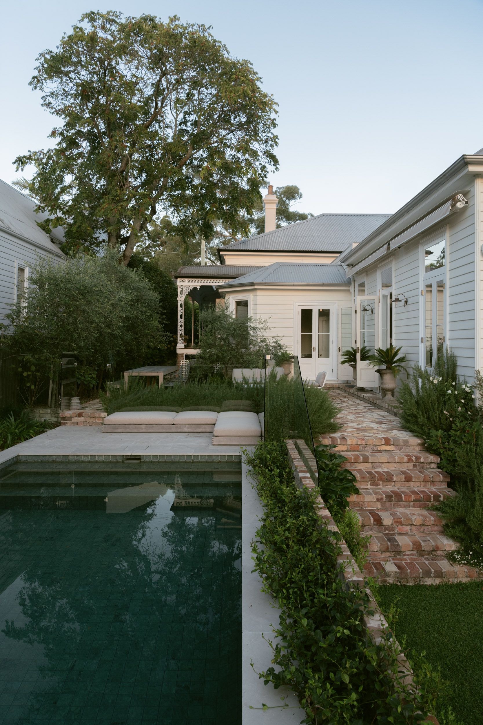 pool + garden