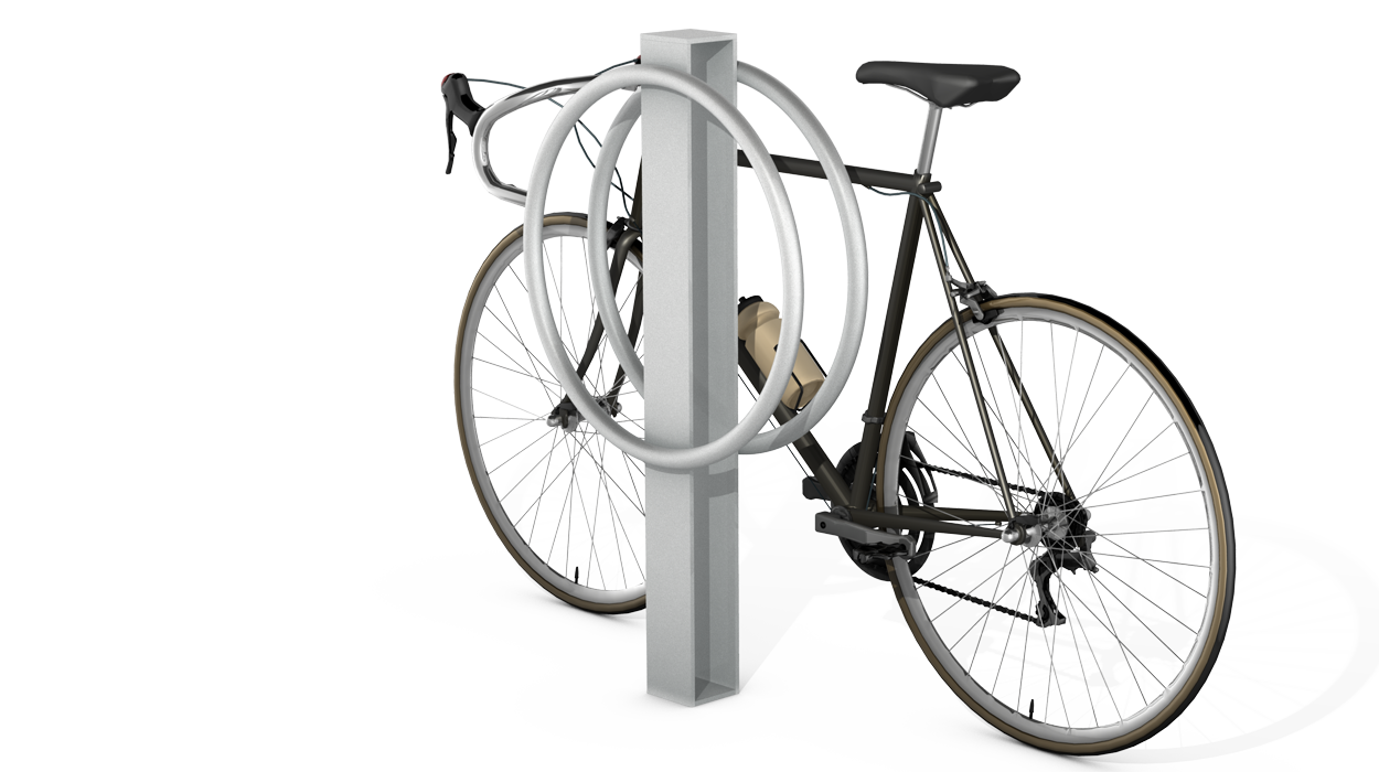 Street Furniture Solutions can supply and install stainless steel cycle stands, protective barriers and stone cycle stands.