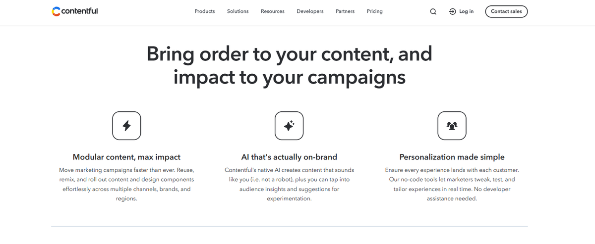 Contentful - API first CMS