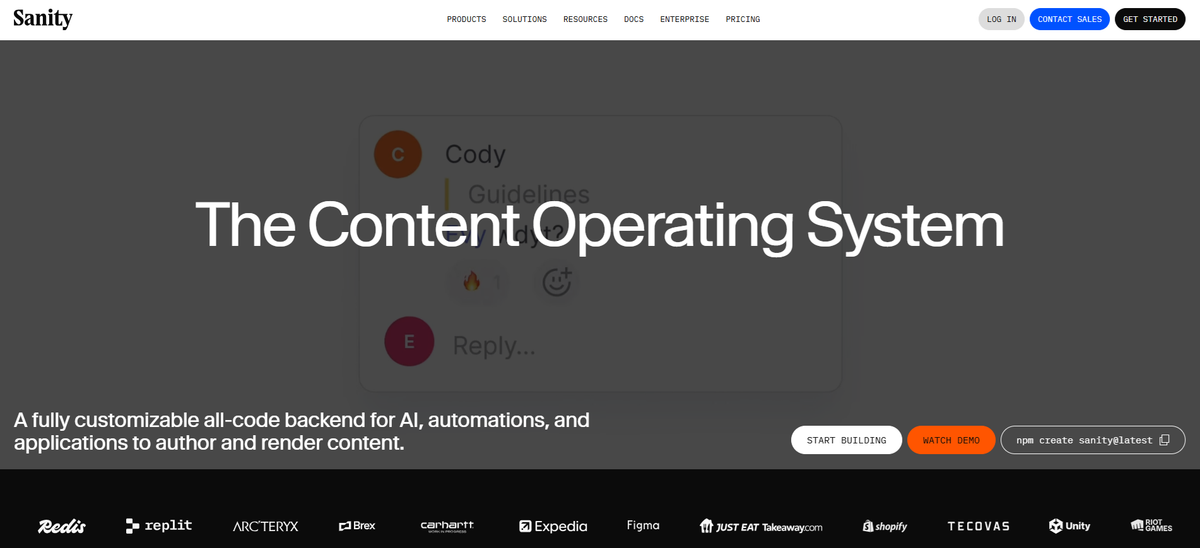 Sanity - API first CMS