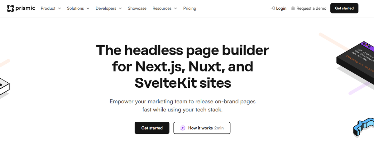 Headless website development with Prismic