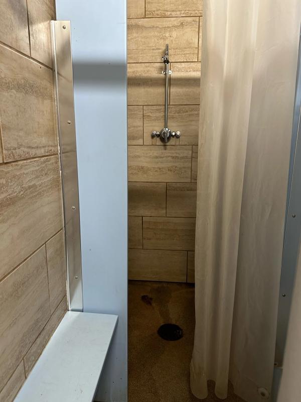 Shower stall in the bathroom