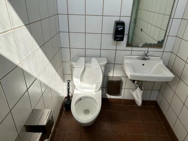 Single use bathroom