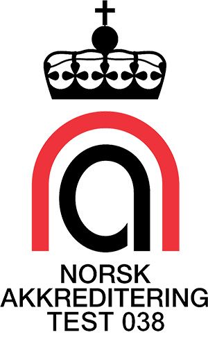 Fürsts akkrediterings logo fra Norsk Akkreditering, test 038