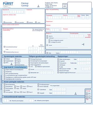 Cytologi rekvisisjon for Fürst