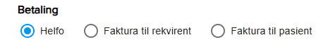 Bildet viser betalingsvalgene i Forum