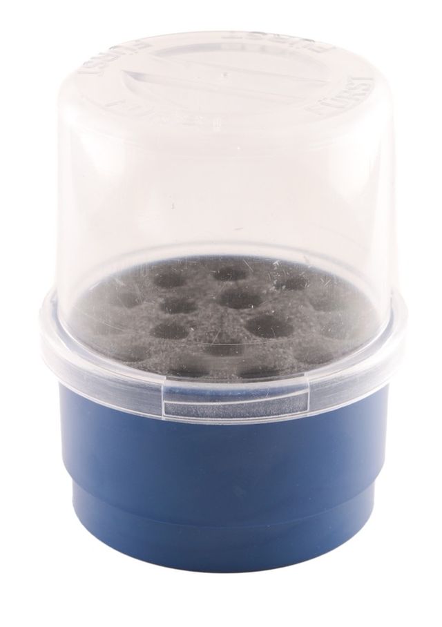 Transportcontainer for flyfrakt av blodprøverør