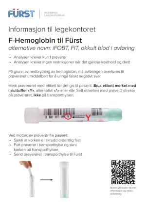 iFOBT informasjon til legekontoret