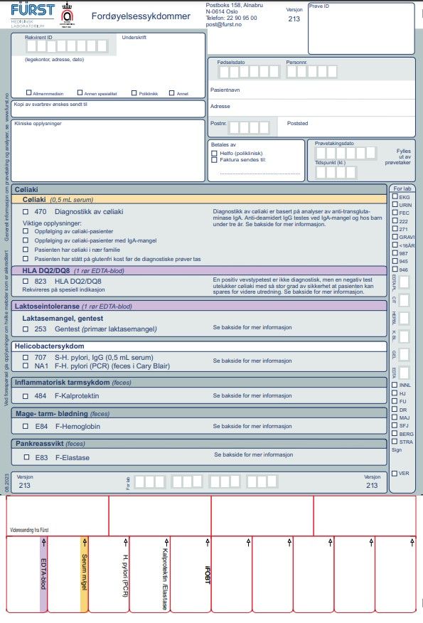 Fordøyelses rekvisisjon Fürst