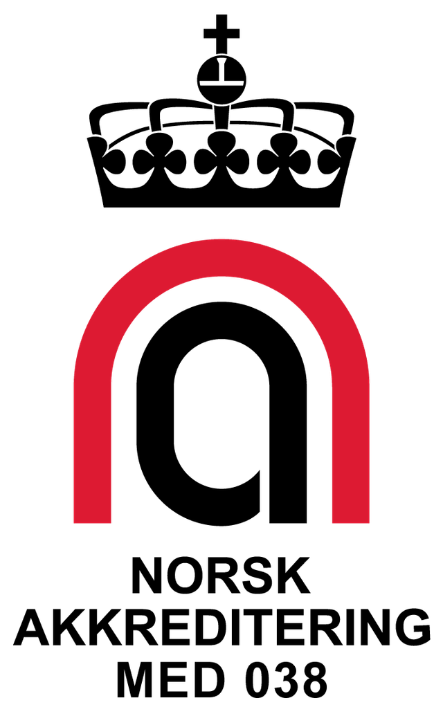 Fürsts akkrediterings logo fra Norsk Akkreditering, test 038