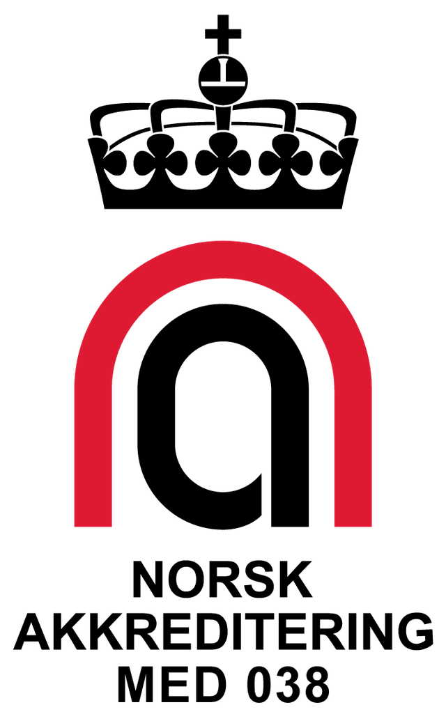 Fürsts akkrediterings logo fra Norsk Akkreditering, test 038