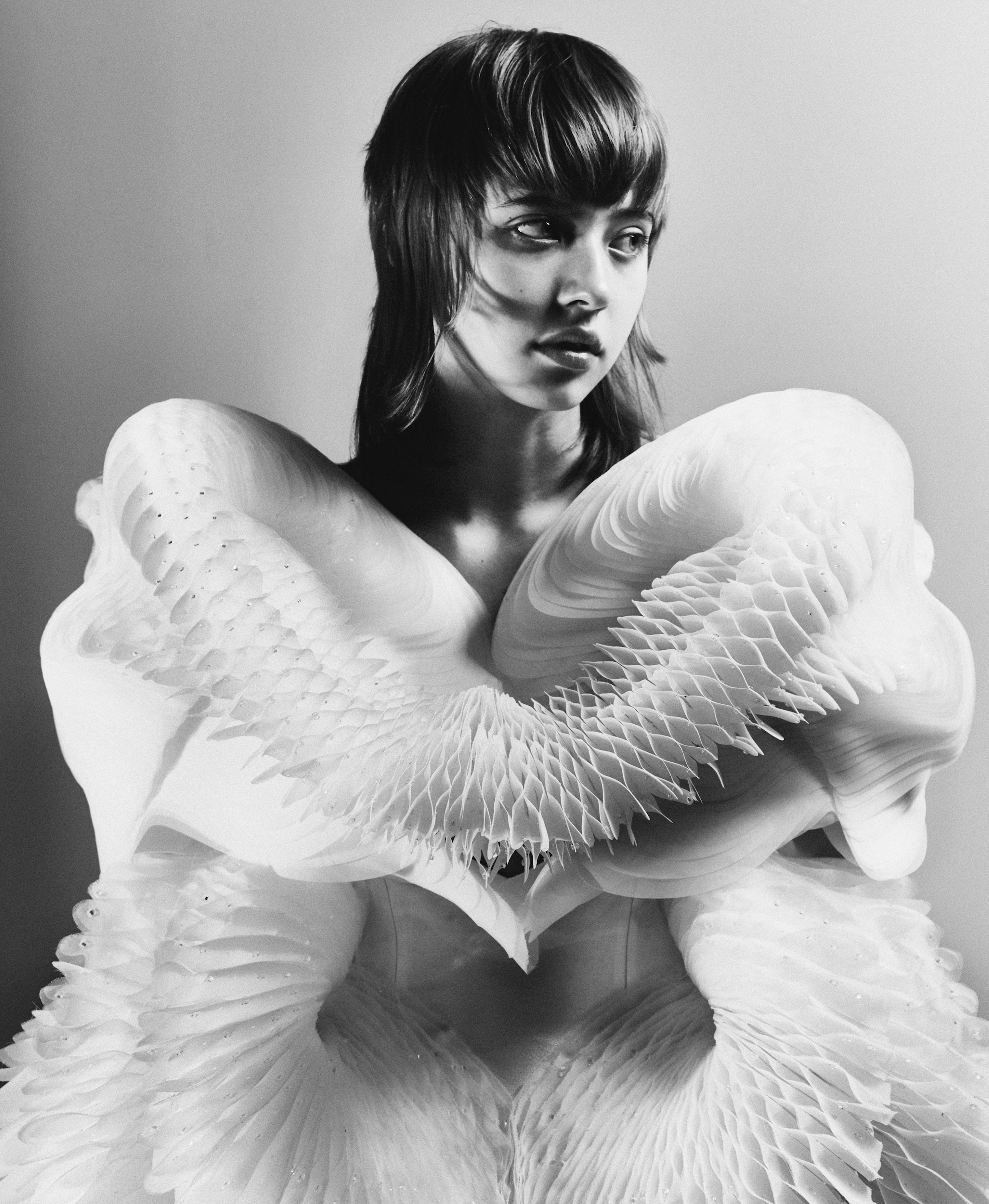 Morphogenesis dress from the "Sensory Seas" collection