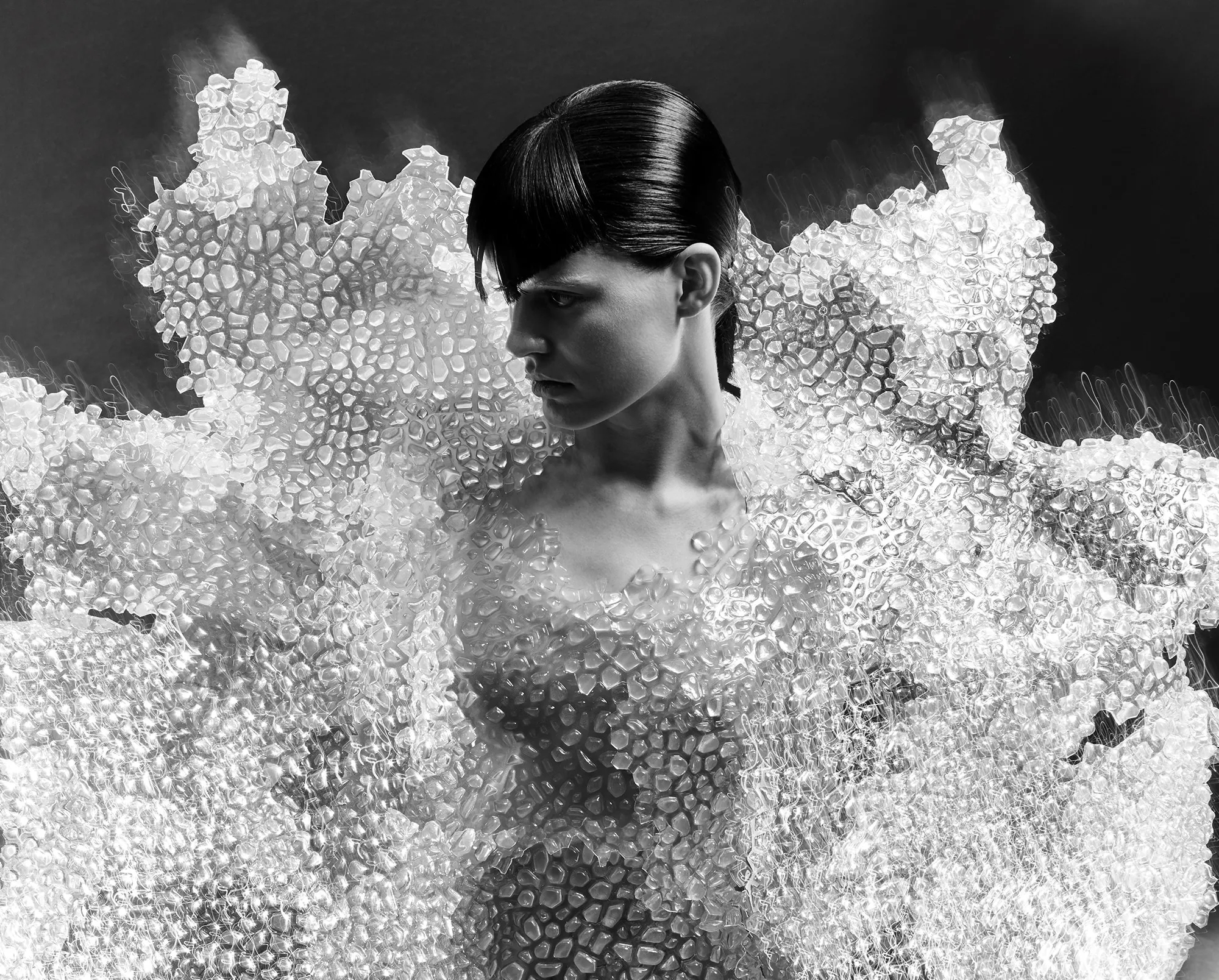 The finale piece of Spring 2017 "Between the Lines" couture collection.