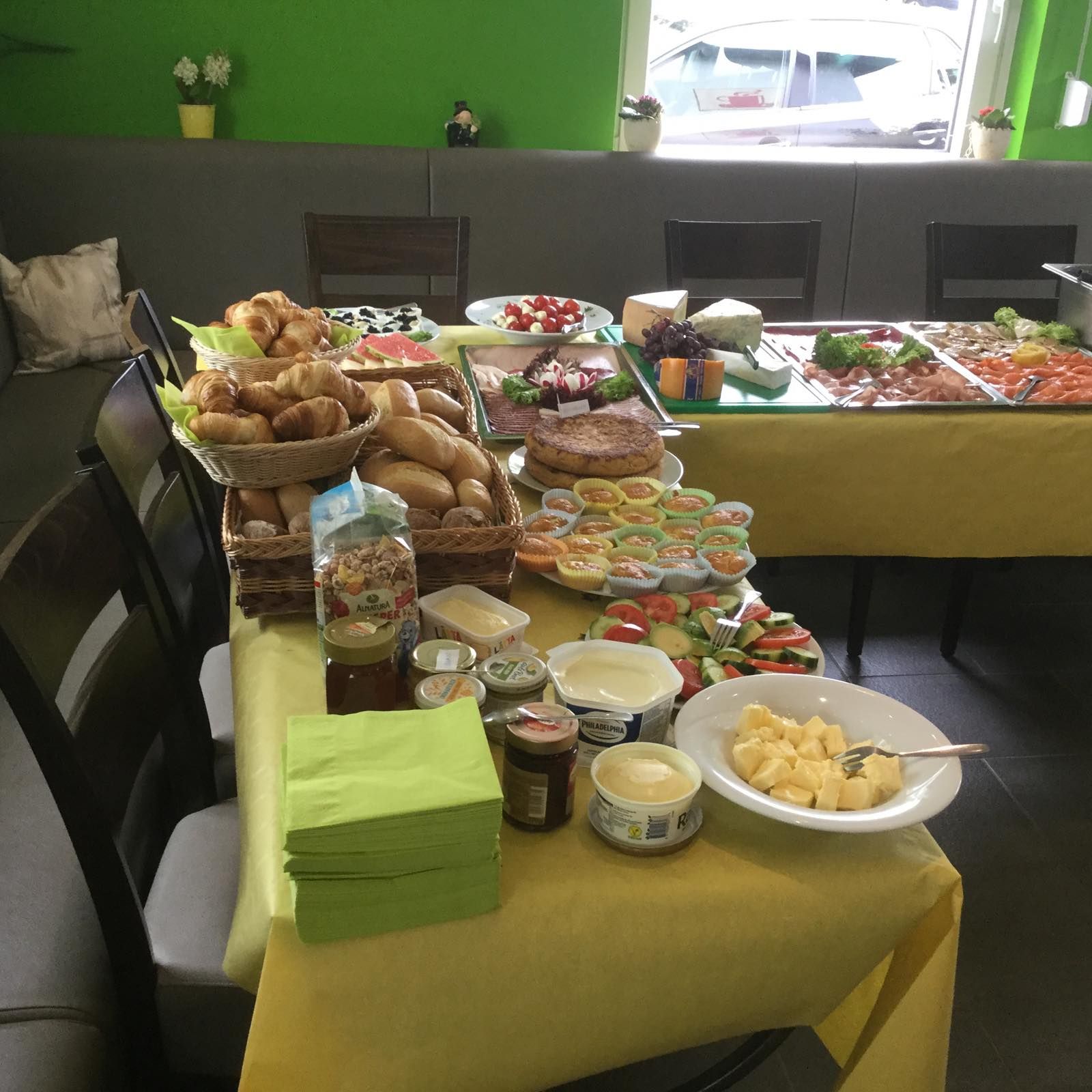 Hausgemachtes Buffet für eine Veranstaltung