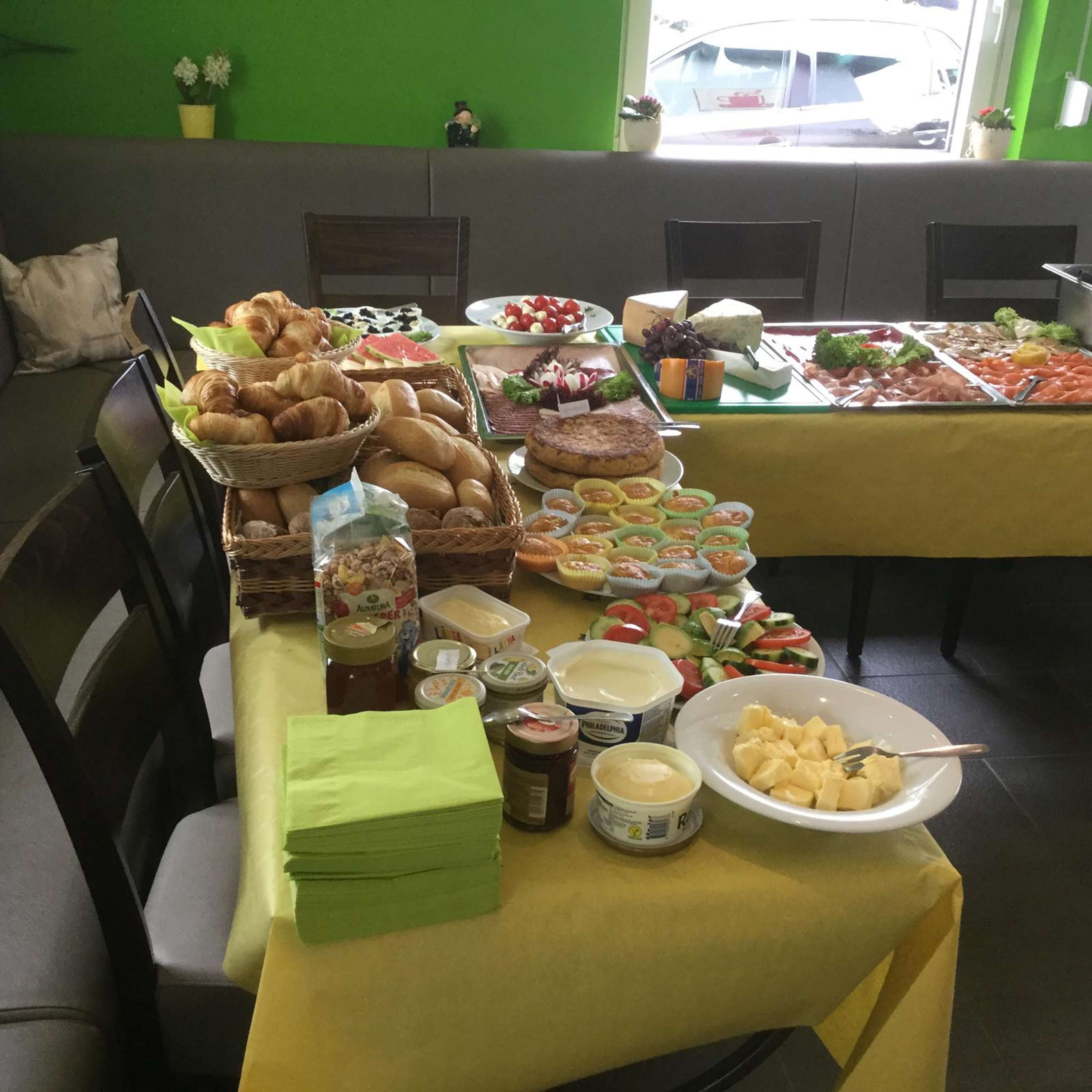Hausgemachtes Buffet für eine Veranstaltung