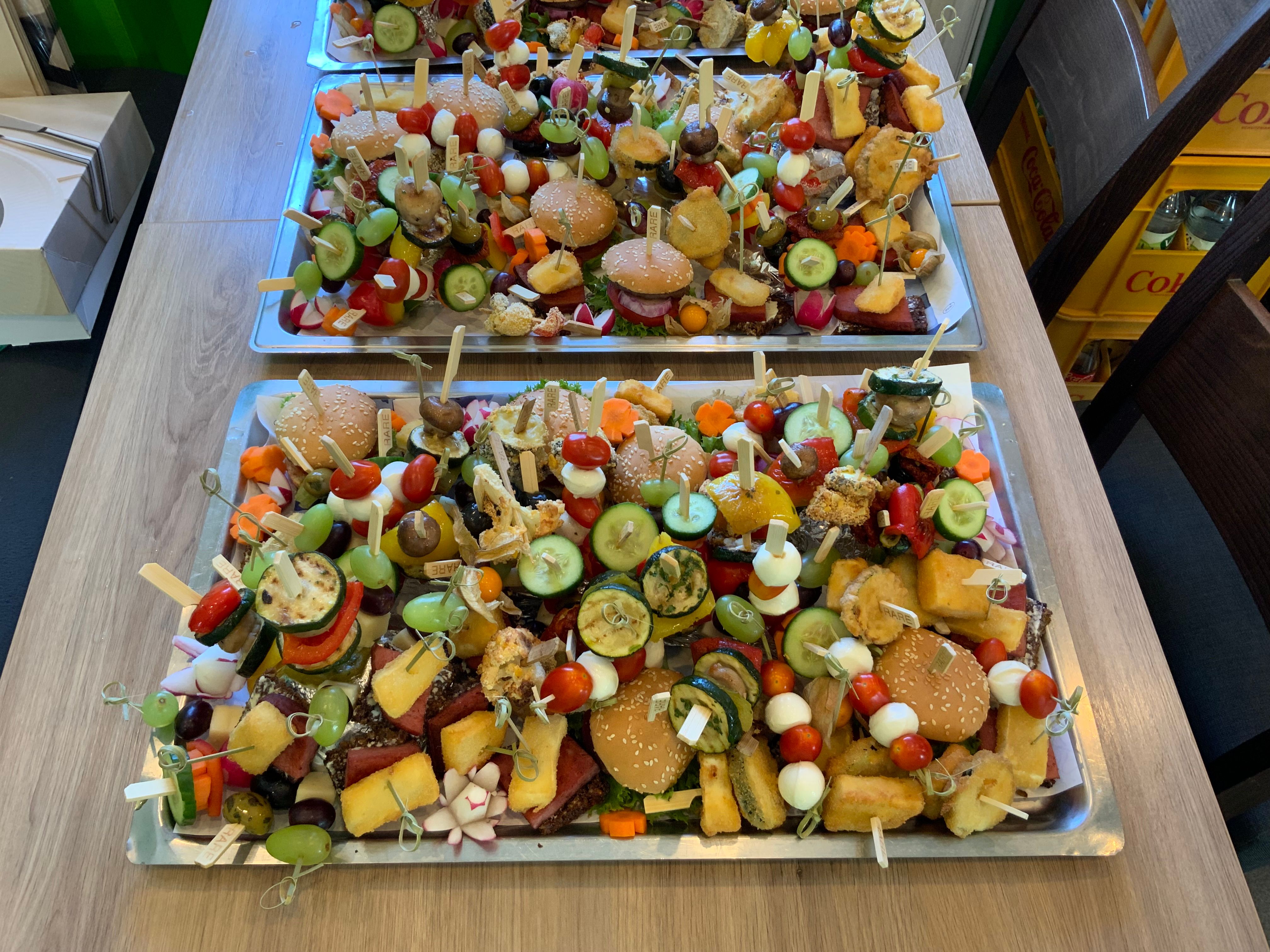 Leckere Snacks für Catering