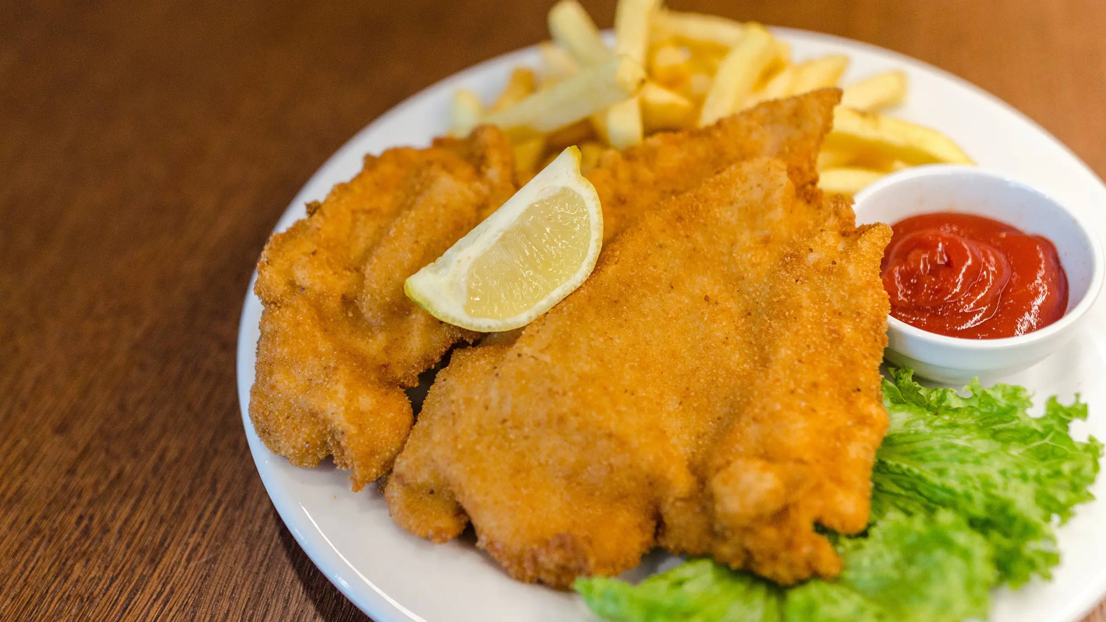 Frisch zubereitetes Gericht im Von Bis Restaurant