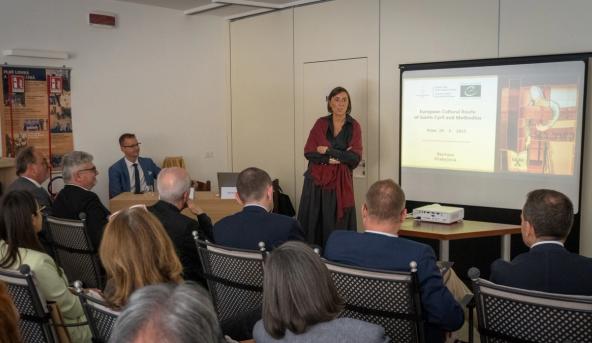 Martina Dlabajová představila úspěchy Cyrilometodějské stezky ve Vatikánu