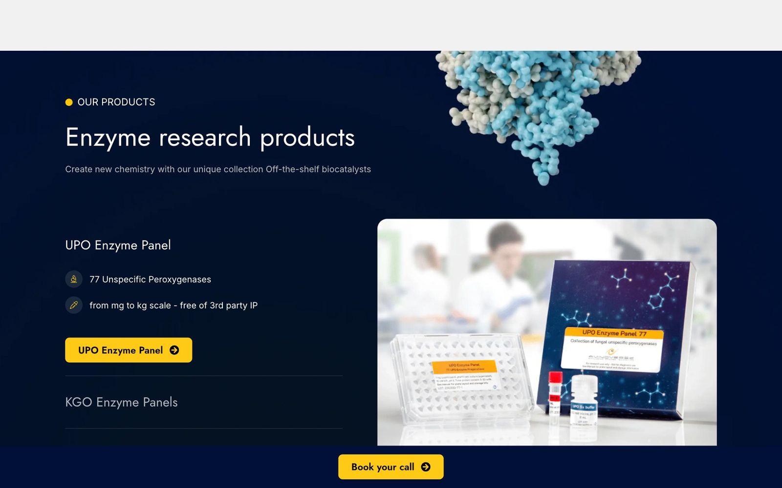 Aminoverse website, section 3