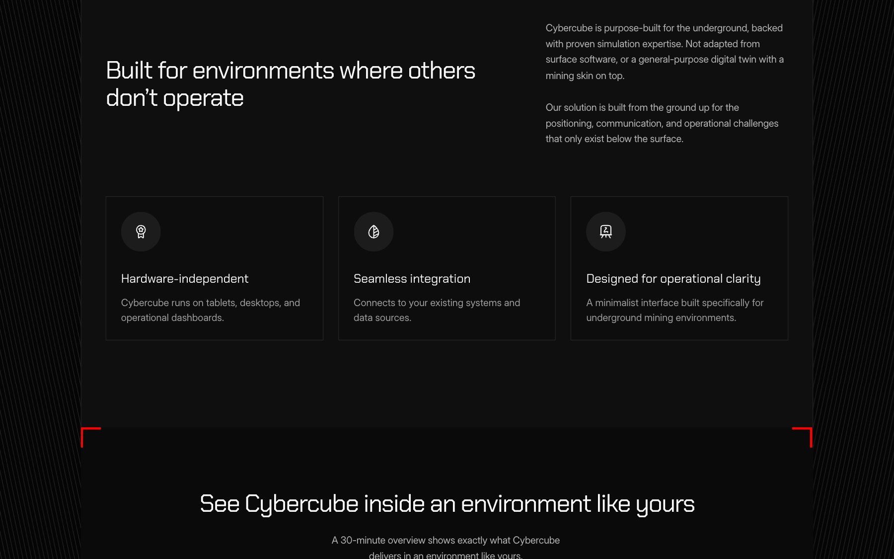 Cybercube website, section 6