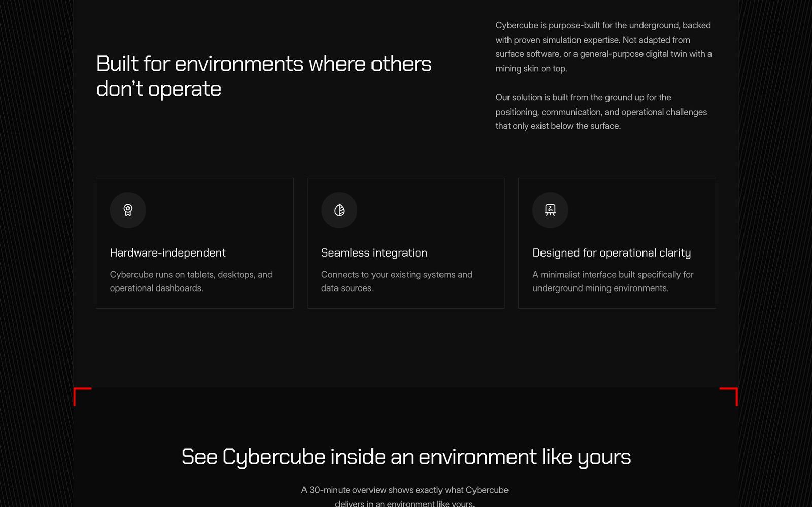 Cybercube website, section 6