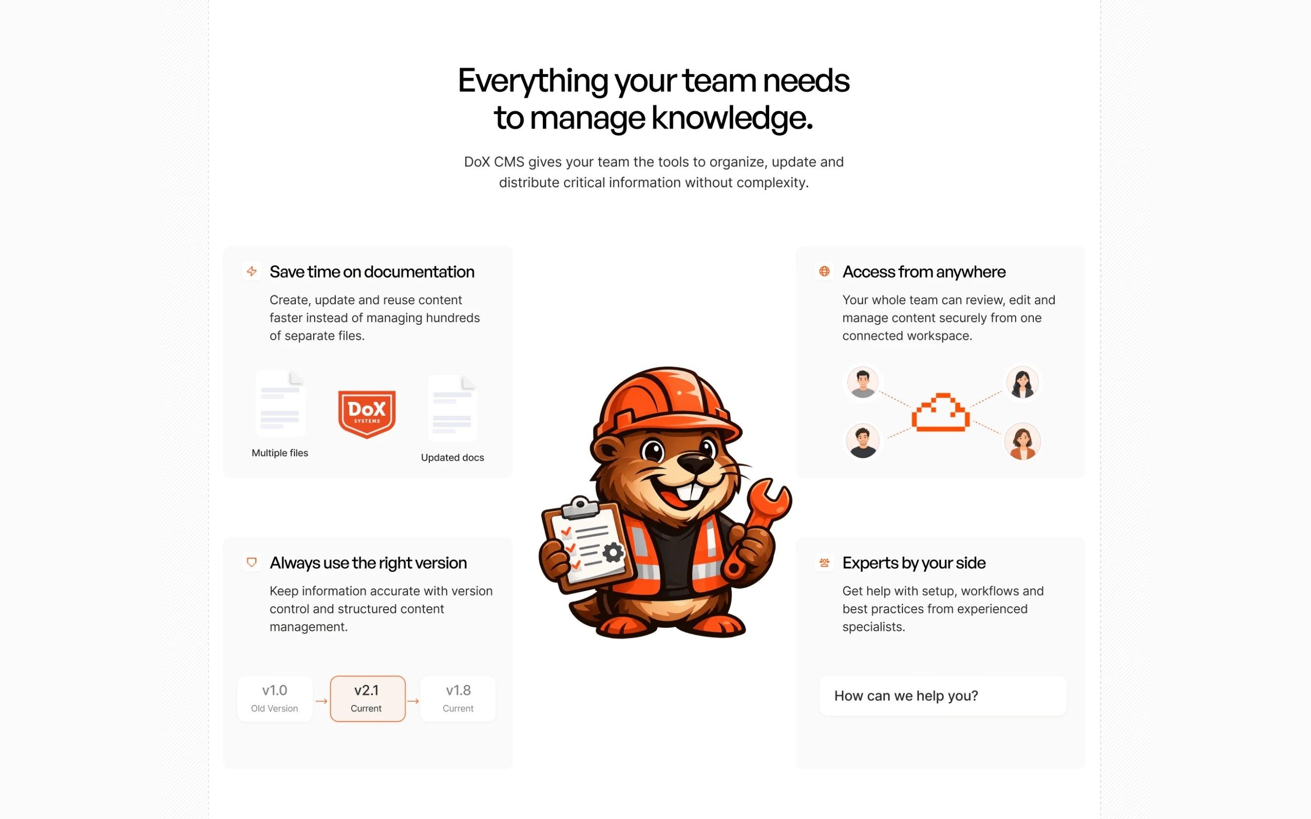 DoX Systems website, section 2