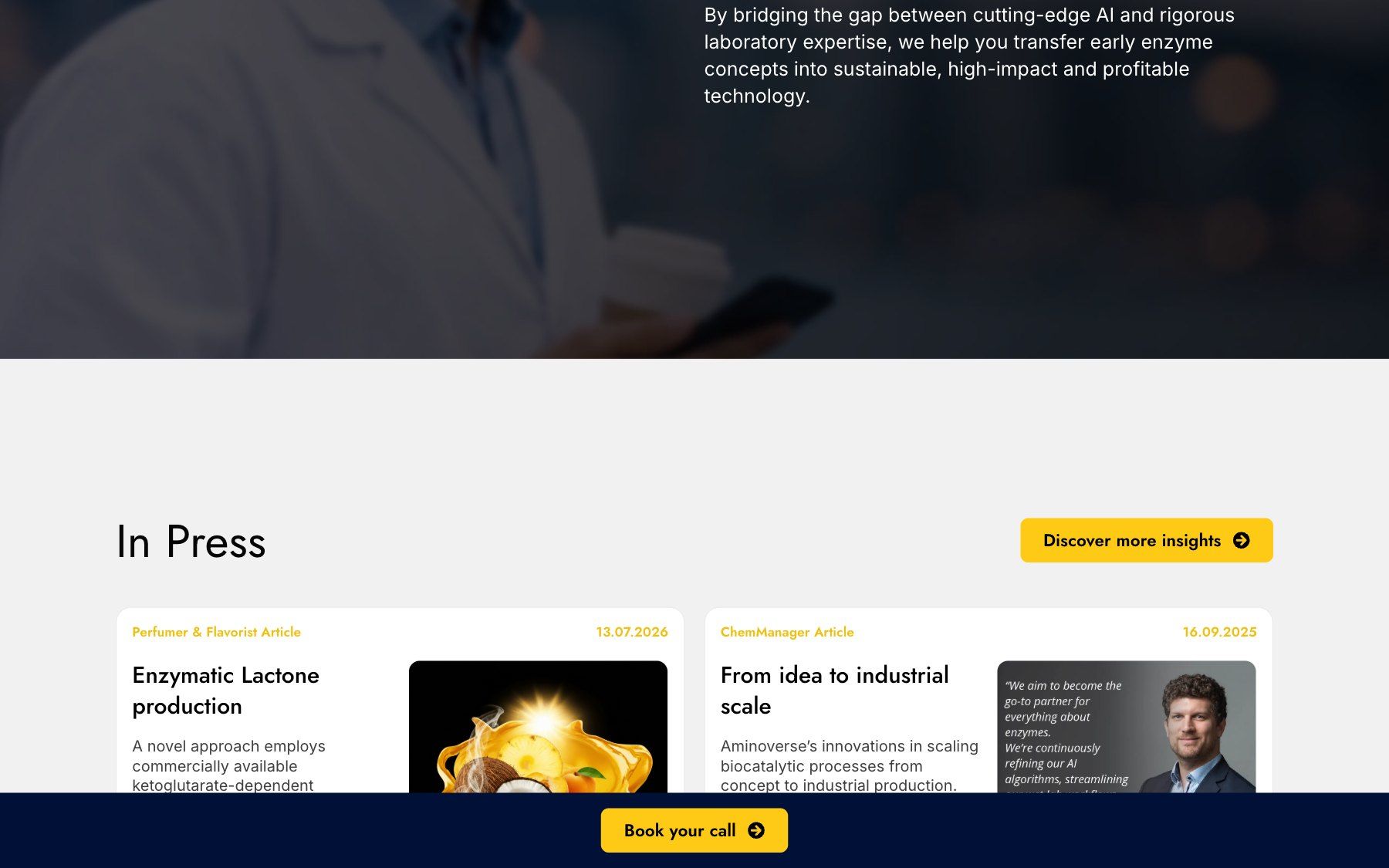 Aminoverse website, section 6
