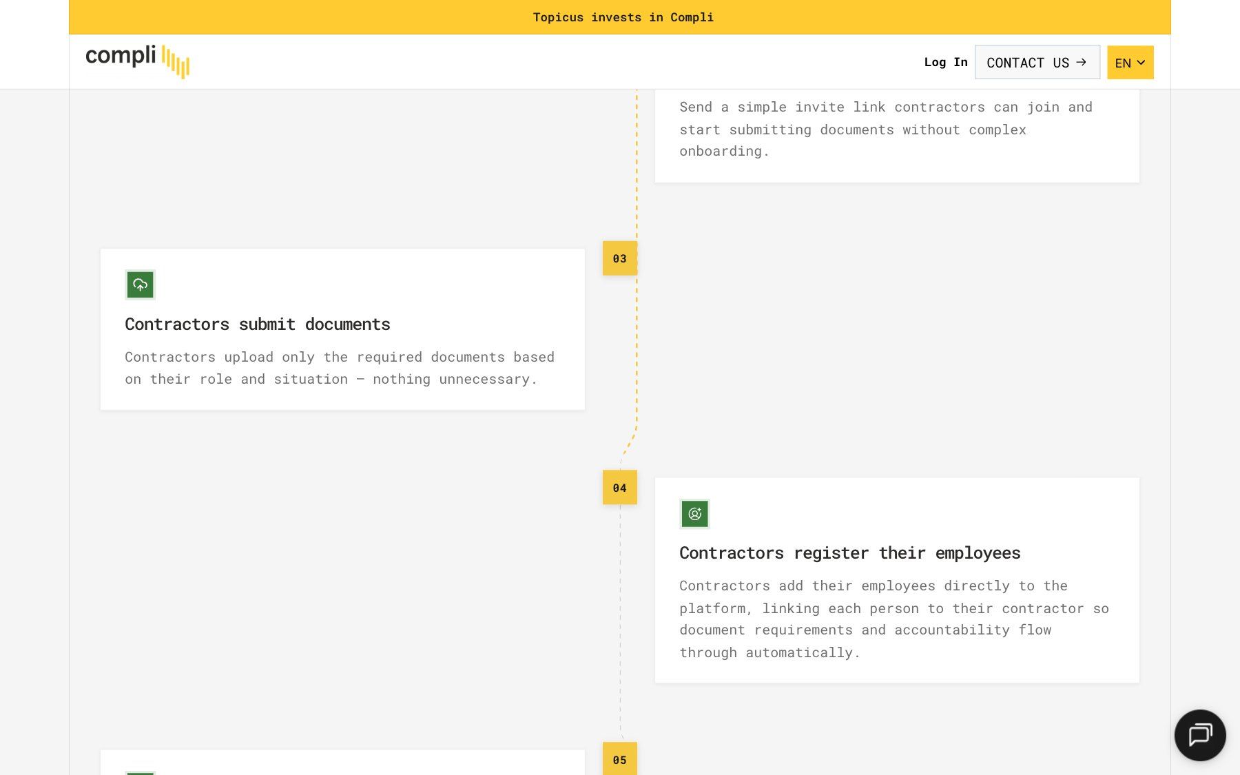 Compli website, section 4