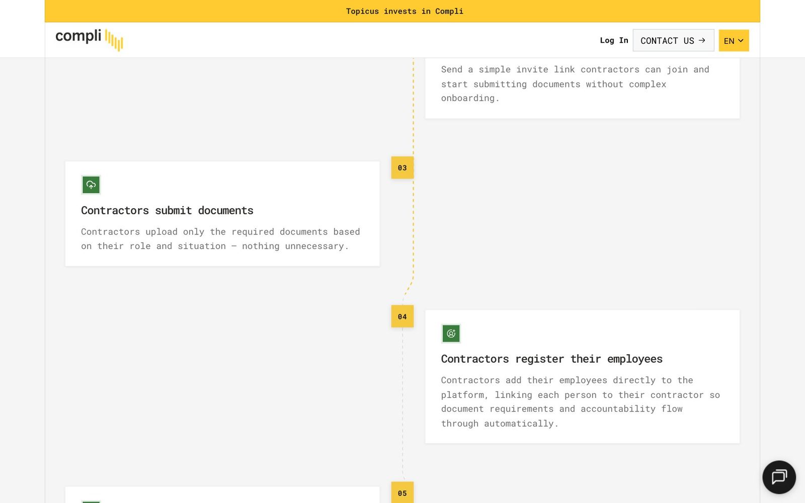 Compli website, section 4